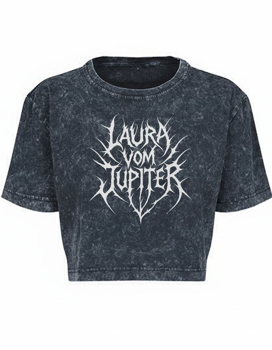 Laura vom Jupiter Acid Washed Crop Top