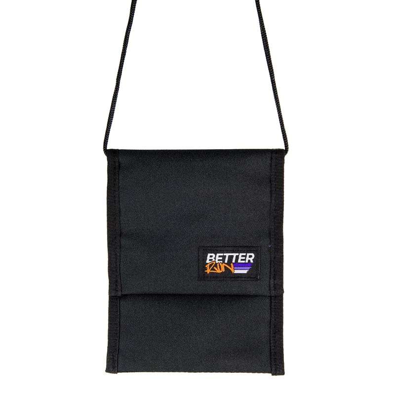 Betterrun Neck Pouch Schwarz Vorderseite